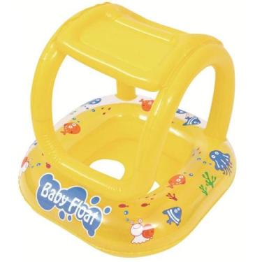 Imagem de Boia Inflavel Bote BABY Float 15KG 66X66 Amarelo - BEL