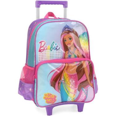 Imagem de Mochila Infantil com Rodinha Barbie GD VL - Luxcel