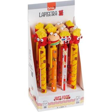 Imagem de Lapiseira 0.7MM Divertida FAST Food com Ponteira de Silicone Pacote co
