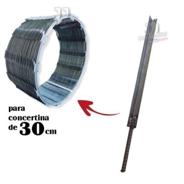 Imagem de Concertina haste grossa para fixação 30cm vergalhão - 75 un - JJ