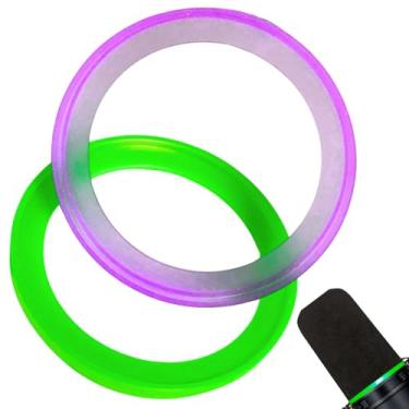 Imagem de Anel de retenção para Shuer SM7B para-brisas RK345B Pop Filter Seal, decoração flare colorida (verde violeta)