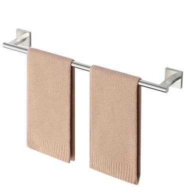 Imagem de Mooche Toalheiro para banheiro, toalheiro de aço inoxidável SUS304 de 61 cm montado na parede, suporte de toalha resistente para banheiro, lavanderia, hotel, decoração de casa moderna