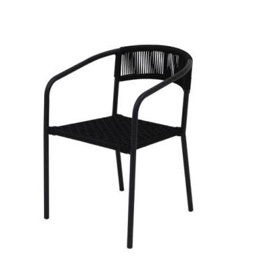 Imagem de Cadeira de Jantar em Alumínio e Corda Náutica Modelo Lavanda - Sarah M