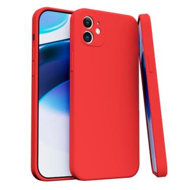 Imagem de Capa Case Capinha Para iPhone 11 Silicone Aveludada Com Forro aveludado Premium (VERMELHO)