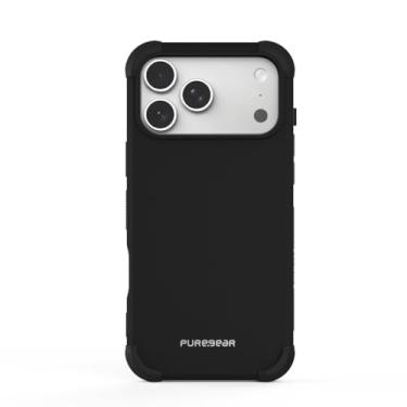 Imagem de PureGear Capa para Apple iPhone 17 Pro Max, proteção magnética testada e aprovada pelos militares, compatível com MagSafe capa protetora resistente durável para iPhone 17 Pro Max MagSafe, preta