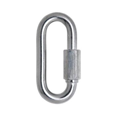 Imagem de Mosquetão Oval Com Trava Roscada 4Mm - Carbostorm