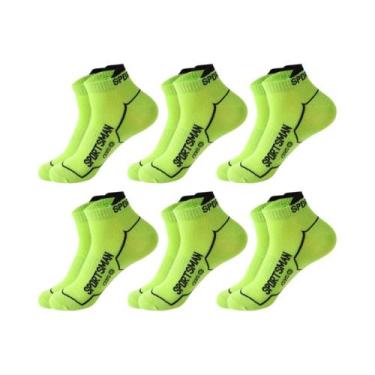 Imagem de Meias Esportivas Masculinas De Basquete E Corrida, 6 Pares, Curtas, Re