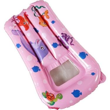 Imagem de Boia Colchão Infantil Fundo do Mar 75x50cm - Bene Casa, Rosa