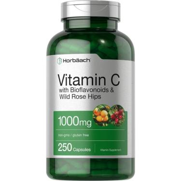 Imagem de Suplemento Horbaach de vitamina C 1000mg 250 cápsulas com bioflavonóides-Unissex