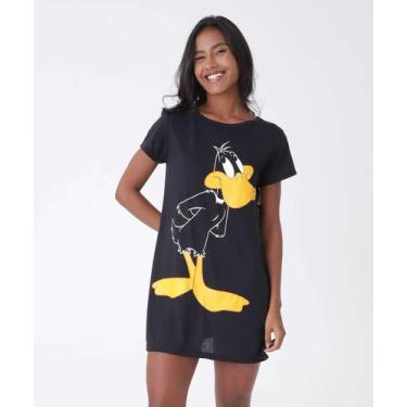 Imagem de Camisola Estampa Patolino Manga Curta Looney Tunes-46030, Preto, G