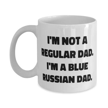 Imagem de Caneca russa Cool Blue 325 g 425 g, I'm Not a Regular Dad. I'm a, For Cat Lovers, Present From Friends, Cup For Blue Russian Cat