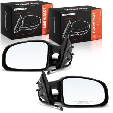 Imagem de A-Premium Par (2) espelhos retrovisores elétricos do lado do motorista e do passageiro - Compatível com Pontiac Grand Am 1999 2000 2001 2002 2003 - Espelho retrovisor externo preto não aquecido, não