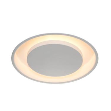 Imagem de Plafon Redondo Eclipse Luz Indireta Branco 3E27 45cm