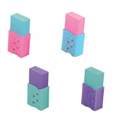 Imagem de Borracha School Pastel 2 Unidades Tris Capa Protetora Antideslizante