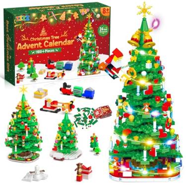 Imagem de ZIZZ Árvore De Natal 2024 Para Presente De Menina - Conjunto De Presente De Árvore De Natal De Blocos De Construção Exclusivos De 2024 Para Crianças De 8 Anos Ou Mais, Adolescentes, Meninos, Meninas,