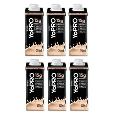 Imagem de Kit 6 Yopro Bebida Láctea Coco com Batata Doce 15g de Proteínas 250ml 