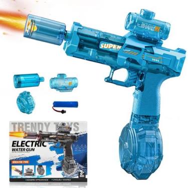 Imagem de Brinquedos de pistola de água elétrica DinXlon com luzes LED para cria