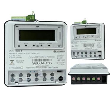 Imagem de Relógio Medidor de Consumo de Energia Digital Bifásico Bivolt Nansen