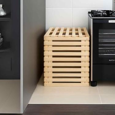 Imagem de Capa Protetora para Botijão de Gás em Madeira — Com Bancada Reforçada