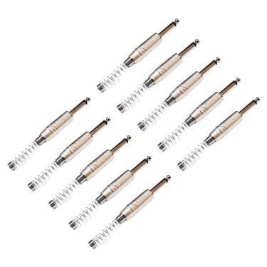 Imagem de Kit 10 Plug P10 Macho Mono Com Mola  Roxtone