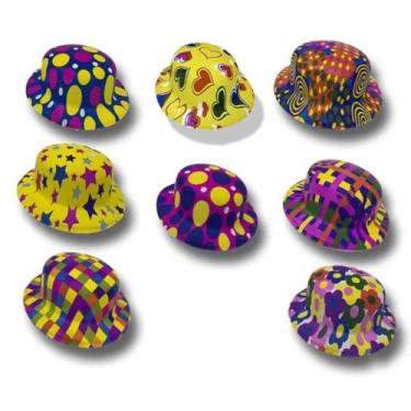 Imagem de Chapéu Coquinho Estampado Colorido para Festas