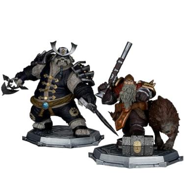 Imagem de McFarlane Toys - World of Warcraft Dwarf Hunter: Beastmaster & Marksman and Pandaren: Monk & Rogue 1:12 Scale Posed Figure Deluxe 2pk Gold Label