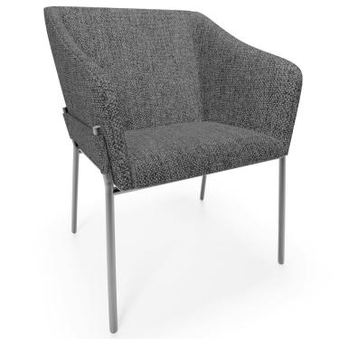 Imagem de Cadeira Para Sala De Jantar Estar Living Olívia L02 Linho - Lyam Decor