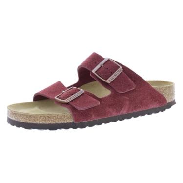 Imagem de Birkenstock Sandália de palmilha macia unissex para adultos Arizona, Zinfandel/vermelho sangrento, 7 Narrow Women/5 Men