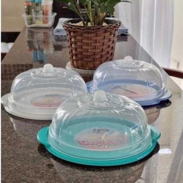 Imagem de Porta Queijo Queijeira Plastica Prime Cores Variadas -Erca Plast