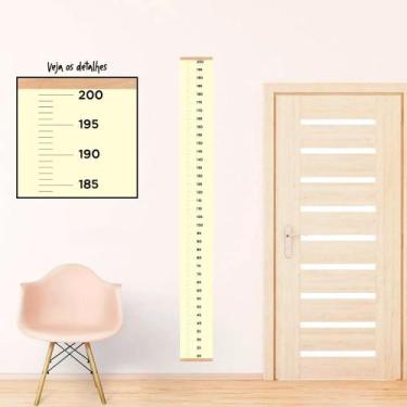 Imagem de Régua de Crescimento Simples Grid - TACOLADO PAPEL DE PAREDE, Amarelo