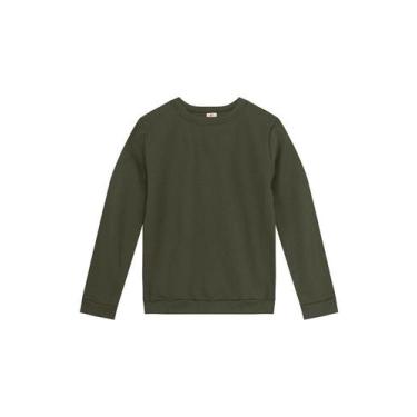 Imagem de Blusão infantil menino em moletom Brandili, Verde, 6