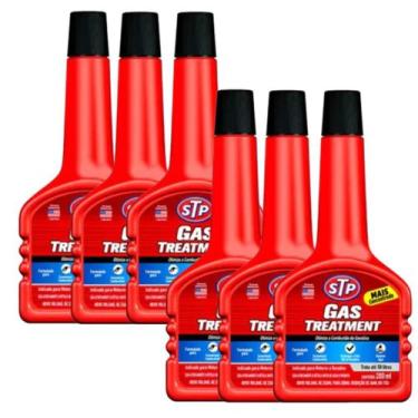 Imagem de 6 Aditivo Stp Gas Treatment Cuidado Combustivel Gasolina 200ml