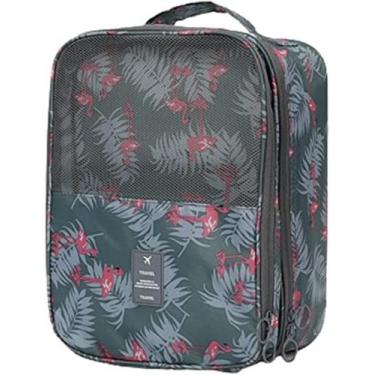 Imagem de Necessaire Bolsa Organizadora Sapato Tênis Academia Viagem, Floral