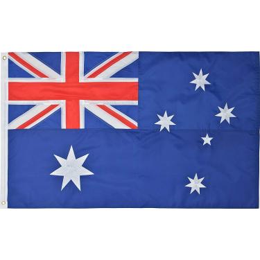 Imagem de Bandeira australiana 210D nylon premium bordado externo 210D bandeira da Austrália