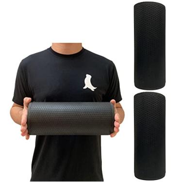 Imagem de Kit 2 Rolos Massagem Liberação Miofascial 30x12cm Preto DF1060 Dafoca Sports