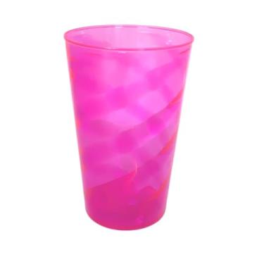 Imagem de 5 Copos Twister Cristal Colorido 400ml Festa P/Transfer Cor:Pink Neon