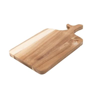Imagem de tábua de madeira acácia 32cm de corte rústica - Oikos