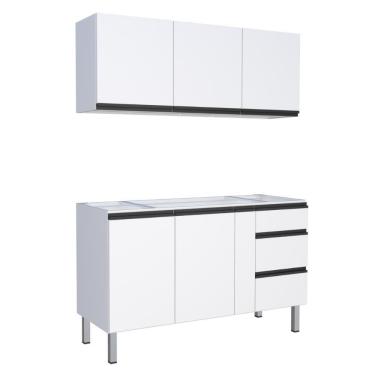 Imagem de Jogo De Gabinete De Pia E Armário Aéreo Lajedo Branco