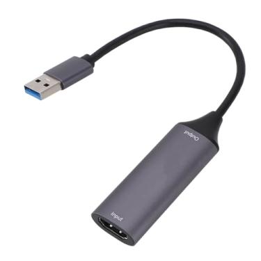 Imagem de Placa Captura Vídeo de Jogo, Placa Captura Vídeo Interface Multimídia Resolução 4K HD, Dispositivo Captura de Vídeo para OBS Zoom Switch USB3.0 Conferência Transmissão Ao Vivo