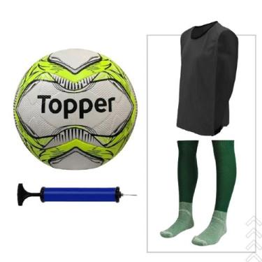 Imagem de Kit Esportivo Futebol Completo - Bola + Bomba, Colete e Meiao  - TOPPE