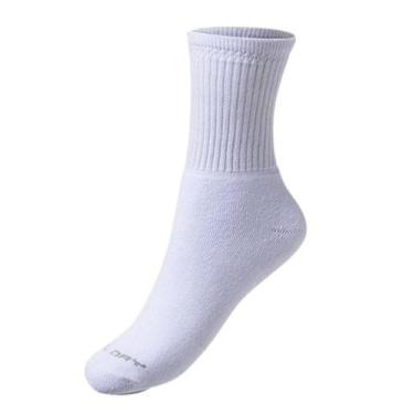 Imagem de 02 Pares Meia Cano Médio Feline Feel Dry Branca Para Botas E Tênis, 34
