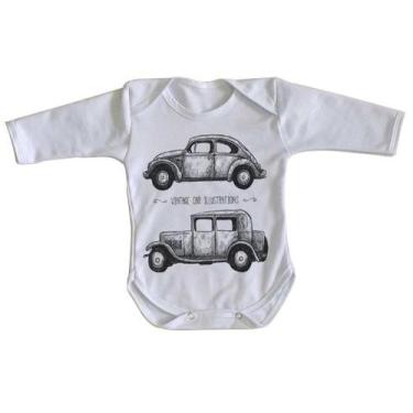 Imagem de body nenê criança roupa bebê manga longa Carro Antigo - Empório Dutra,