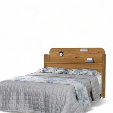 Imagem de Cabeceira Casal Gabrielli Florença Para Box 140cm Em MDP e MDF, GRENAT