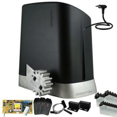 Imagem de Kit 1 Motor Ppa Dz Home 3m Crem 3 Control Portão Deslizante 300kg 220V