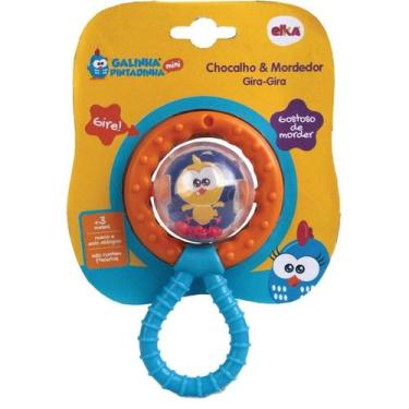Imagem de Chocalho & Mordedor Gira-Gira Galinha Pintadinha Mini Elka