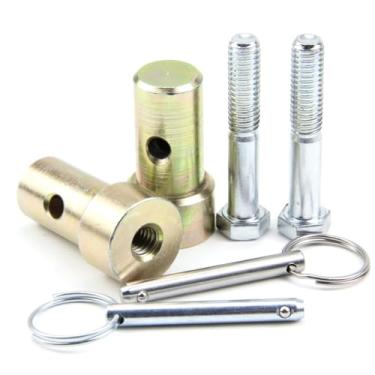 Imagem de Wspeesi Atualizado para Tapco Brake Parte Nº 11398 - (2) Plugues de Alça de Bainha (2) 11397 - Pinos de Tração - 0,25 Pol. X 1,25 Pol. (2) Parafusos de 3/8-16 X 2-1/4" - Peças de Alça de Freio Lateral