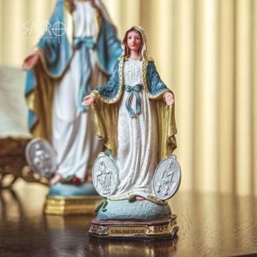 Imagem de Imagem Nossa Senhora Das Graças Resina Importado 20cm - Sacro