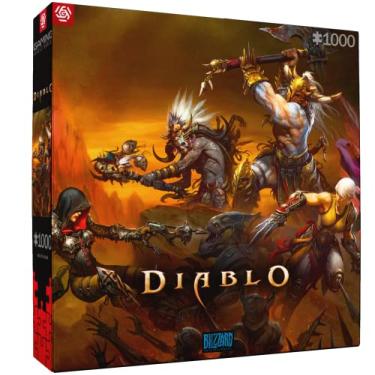 Imagem de Good Loot Gaming Puzzle Diablo Heroes Battle Puzzles puzzle de jogos de computador para adolescentes e adultos ideias de lazer inspiradas num conjunto de computador 1000 peças 68 x 48 cm