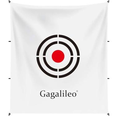 Imagem de GALILEO Rede de Golfe para Atropelar Gaiolas Pratique Condução Rede Interna e Externa Alta Impacto Dupla Traseira com Alvo Treinamento Auxilia a Bola Automática Retorno Rede para Quintal, 5'(H)x6'(W)White Target Only, 5x6ft