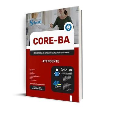 Imagem de Apostila CORE-BA  - Atendente - Editora Solução